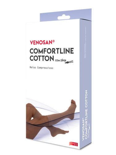 MEDIAS PARA VARICES COTTON CON CIERRE 20-30mmHg